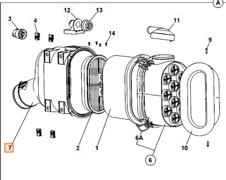 AIR FILTER HOUSING | JCB | 3CX TIER 4 | 333/D2737