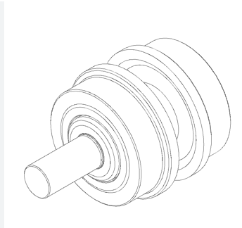 TRACK ROLLER DOUBLE FLANGE | CATERPILLAR | D6N | 121-0827