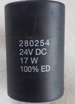 SOLENOID 24VDC 17W | LIEBHERR | 28O254